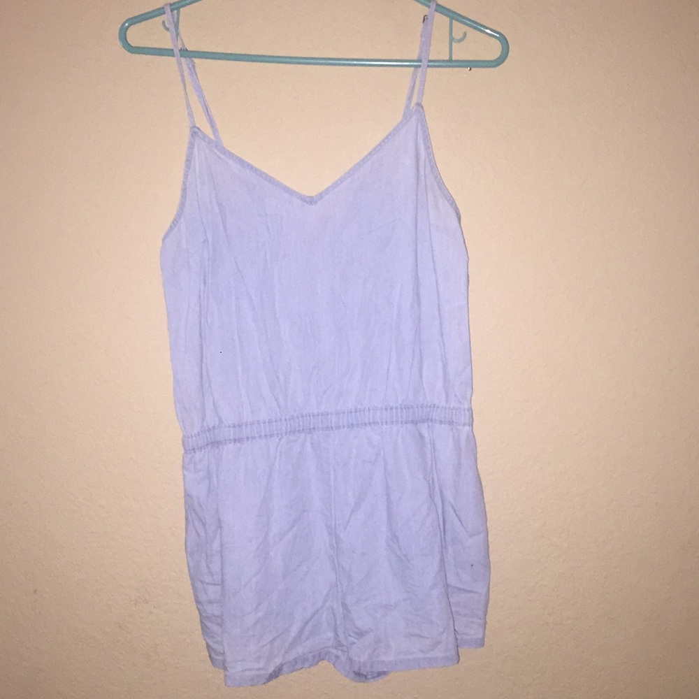 Light wash blue romper